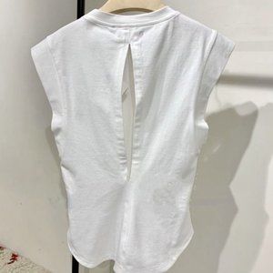 Round neck cotton T-shirt